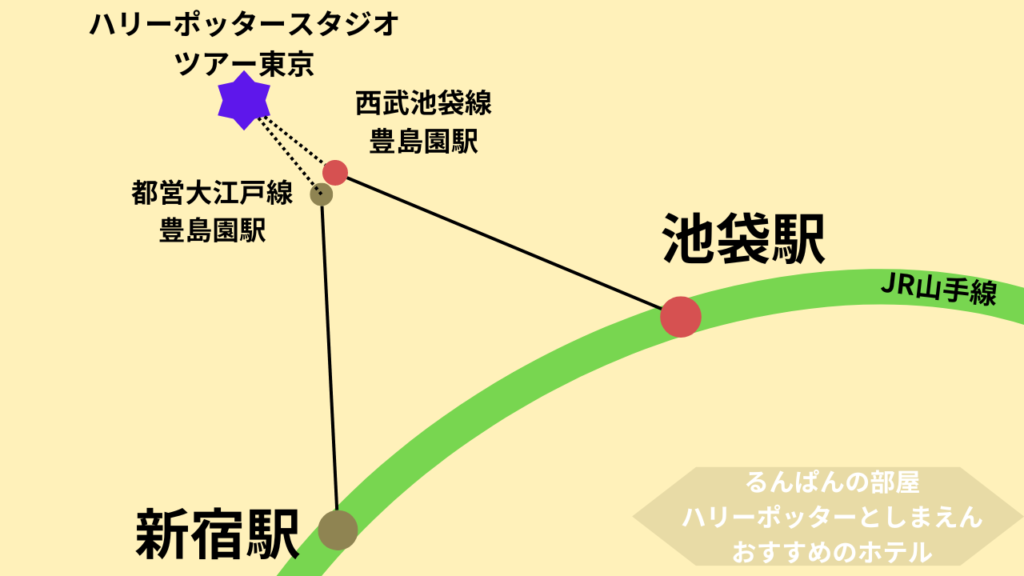 ハリーポッター としまえん ホテル宿泊おすすめは